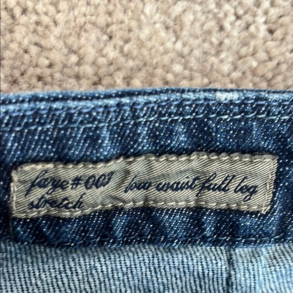 Citizens Of Humanity Faye # 003 Low Waist Full Leg Blue Jeans - Picture 11 of 14